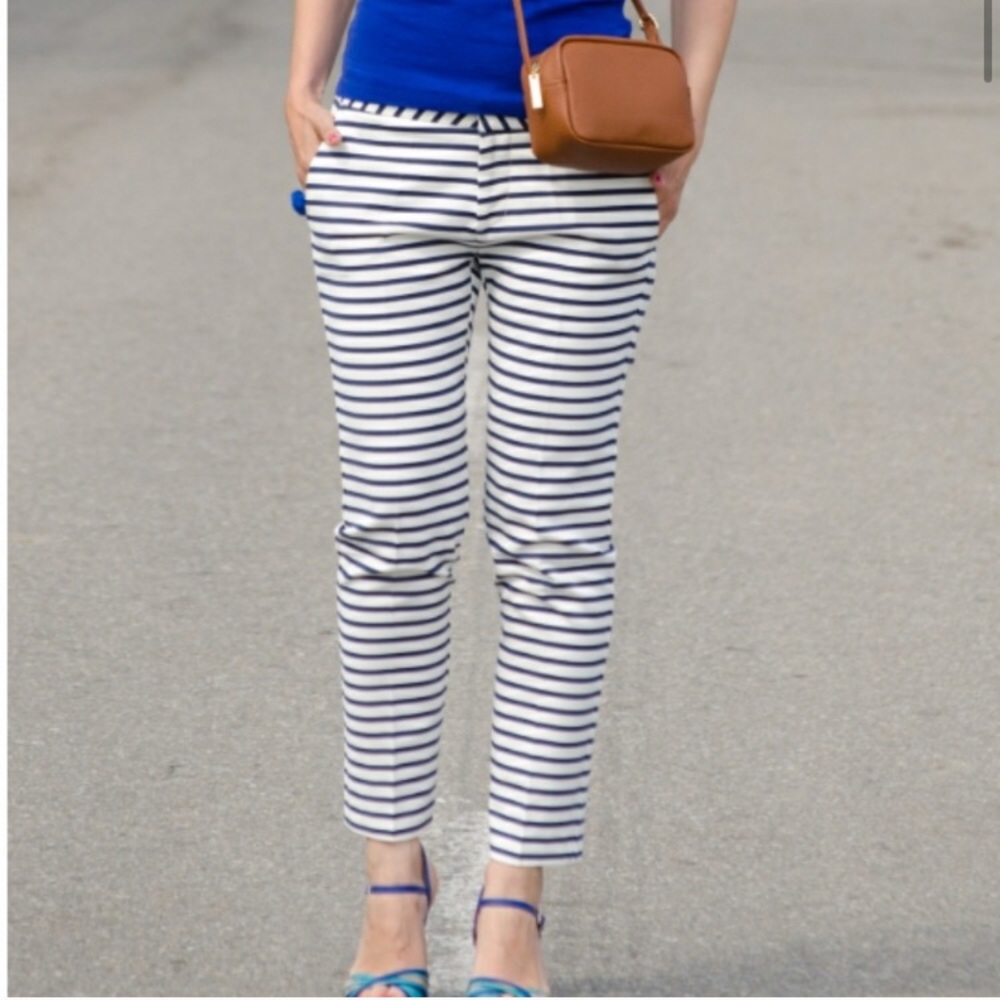 Zara Horizontal stripe trousers